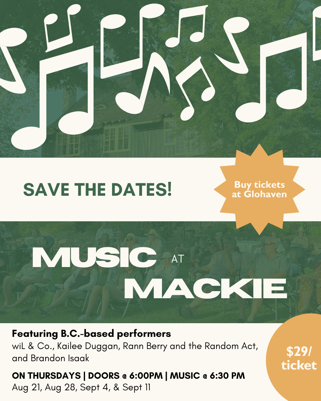 MUSIC AT MACKIE - Instagram Graphics